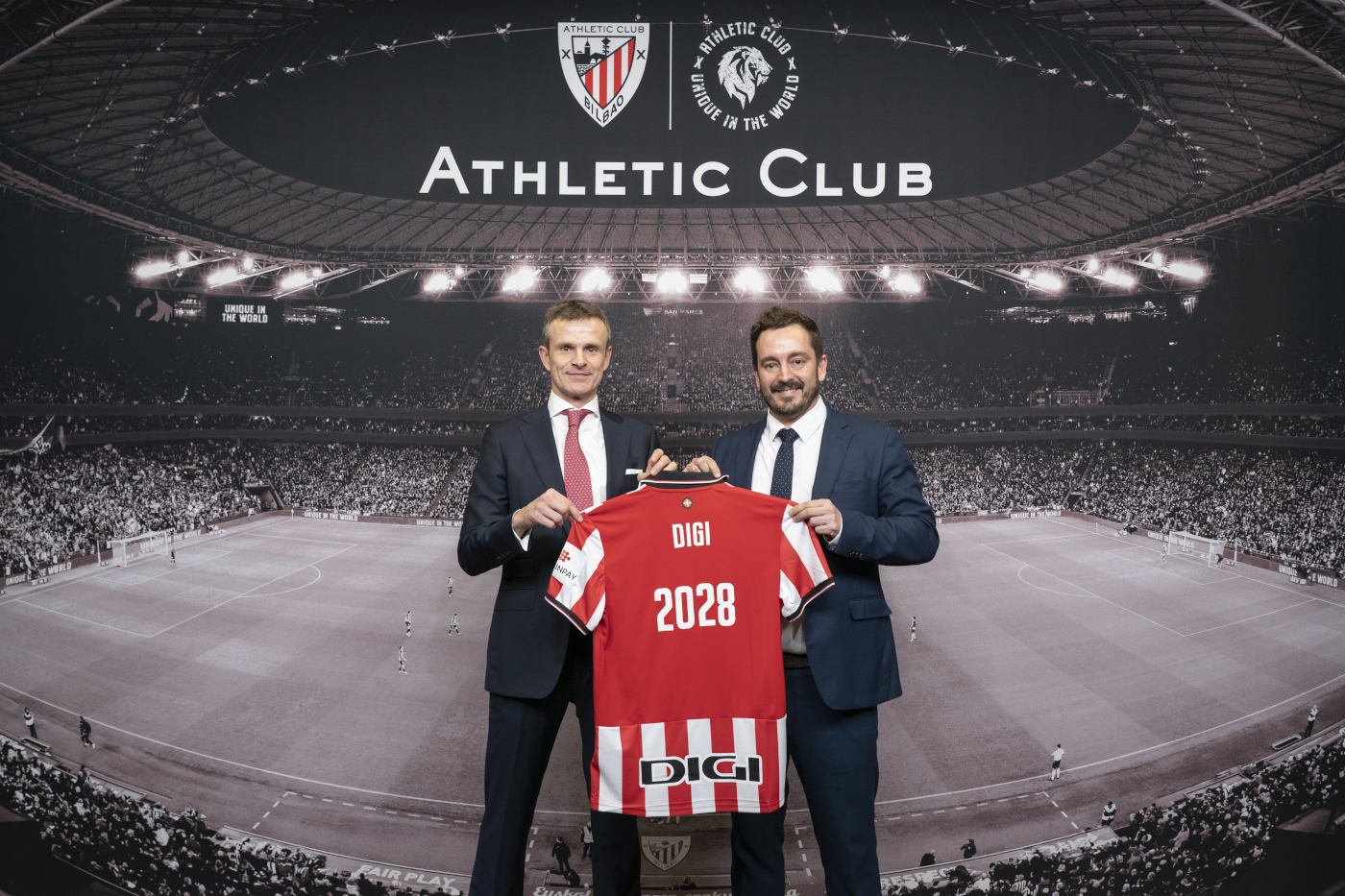DIGI refuerza su compromiso con el Athletic Club al ampliar su patrocinio hasta 2028